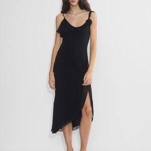 Wilfred Chiffon Dress with Rose Detail